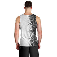 Hawaii Tropical Plant Monochrome Men Tank Top Vibrant Polynesian Pattern LT01 - Polynesian Pride