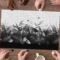 Hawaii Tropical Plant Monochrome Puzzle Vibrant Polynesian Pattern LT01 - Polynesian Pride