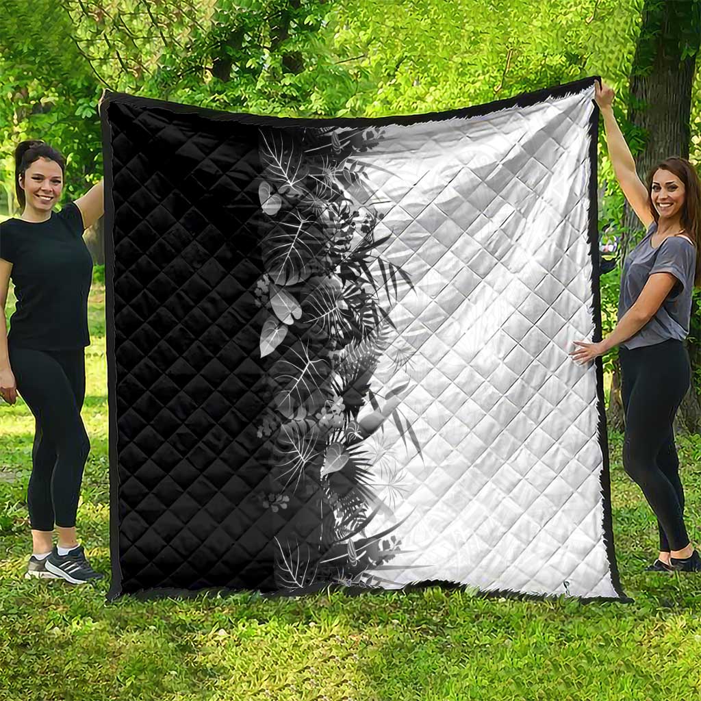 Hawaii Tropical Plant Monochrome Quilt Vibrant Polynesian Pattern LT01 - Polynesian Pride