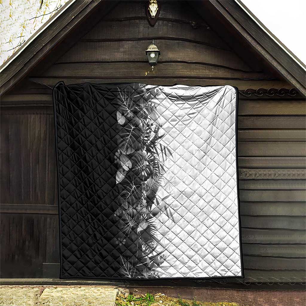 Hawaii Tropical Plant Monochrome Quilt Vibrant Polynesian Pattern LT01 - Polynesian Pride