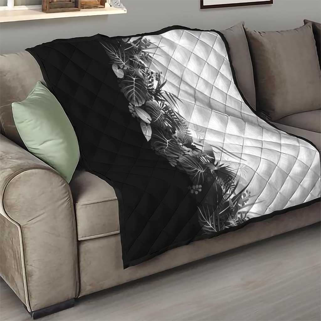 Hawaii Tropical Plant Monochrome Quilt Vibrant Polynesian Pattern LT01 - Polynesian Pride