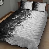 Hawaii Tropical Plant Monochrome Quilt Bed Set Vibrant Polynesian Pattern LT01 - Polynesian Pride