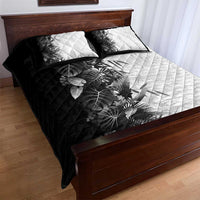 Hawaii Tropical Plant Monochrome Quilt Bed Set Vibrant Polynesian Pattern LT01 - Polynesian Pride
