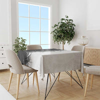 Hawaii Tropical Plant Monochrome Tablecloth Vibrant Polynesian Pattern