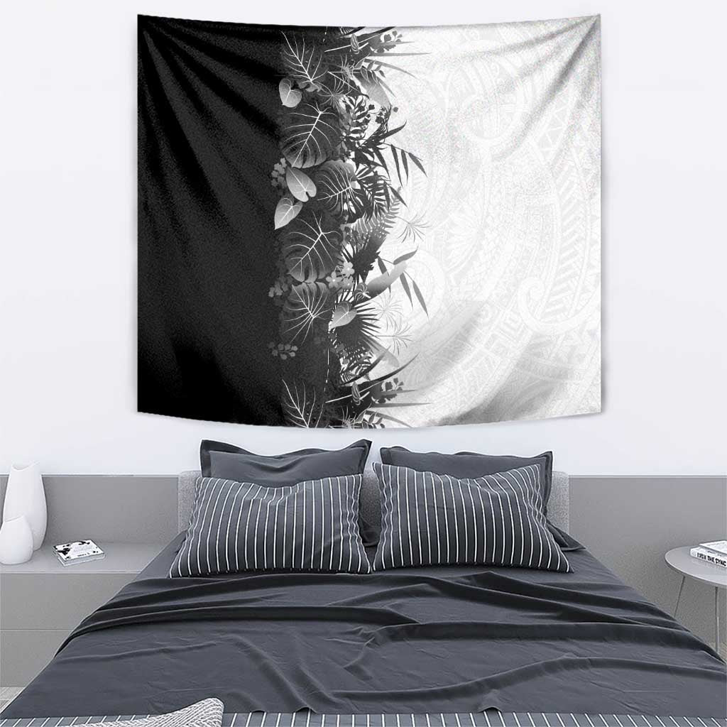 Hawaii Tropical Plant Monochrome Tapestry Vibrant Polynesian Pattern LT01 - Polynesian Pride