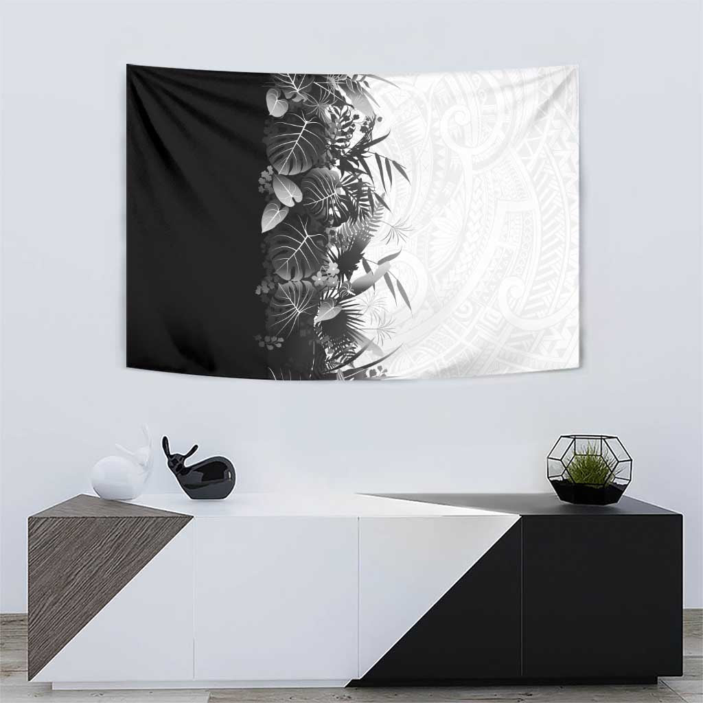 Hawaii Tropical Plant Monochrome Tapestry Vibrant Polynesian Pattern LT01 - Polynesian Pride