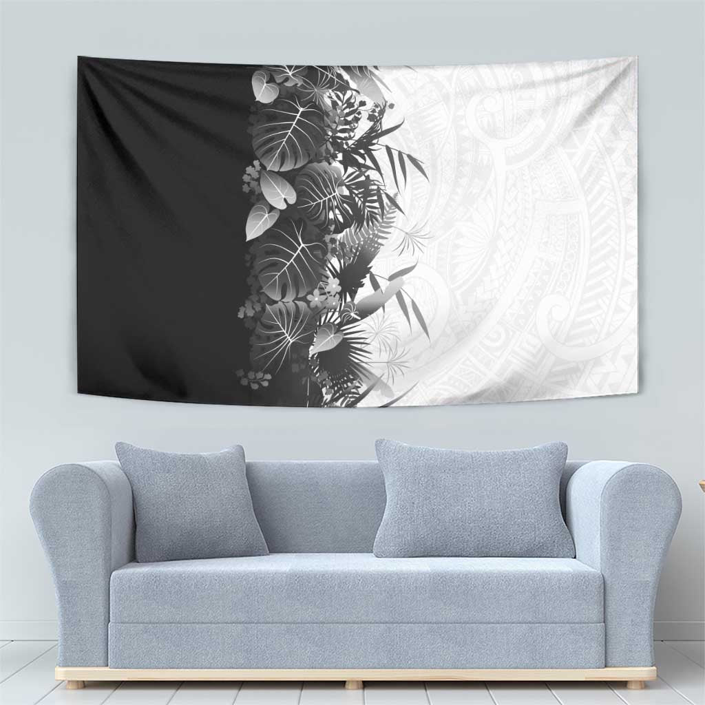 Hawaii Tropical Plant Monochrome Tapestry Vibrant Polynesian Pattern LT01 - Polynesian Pride