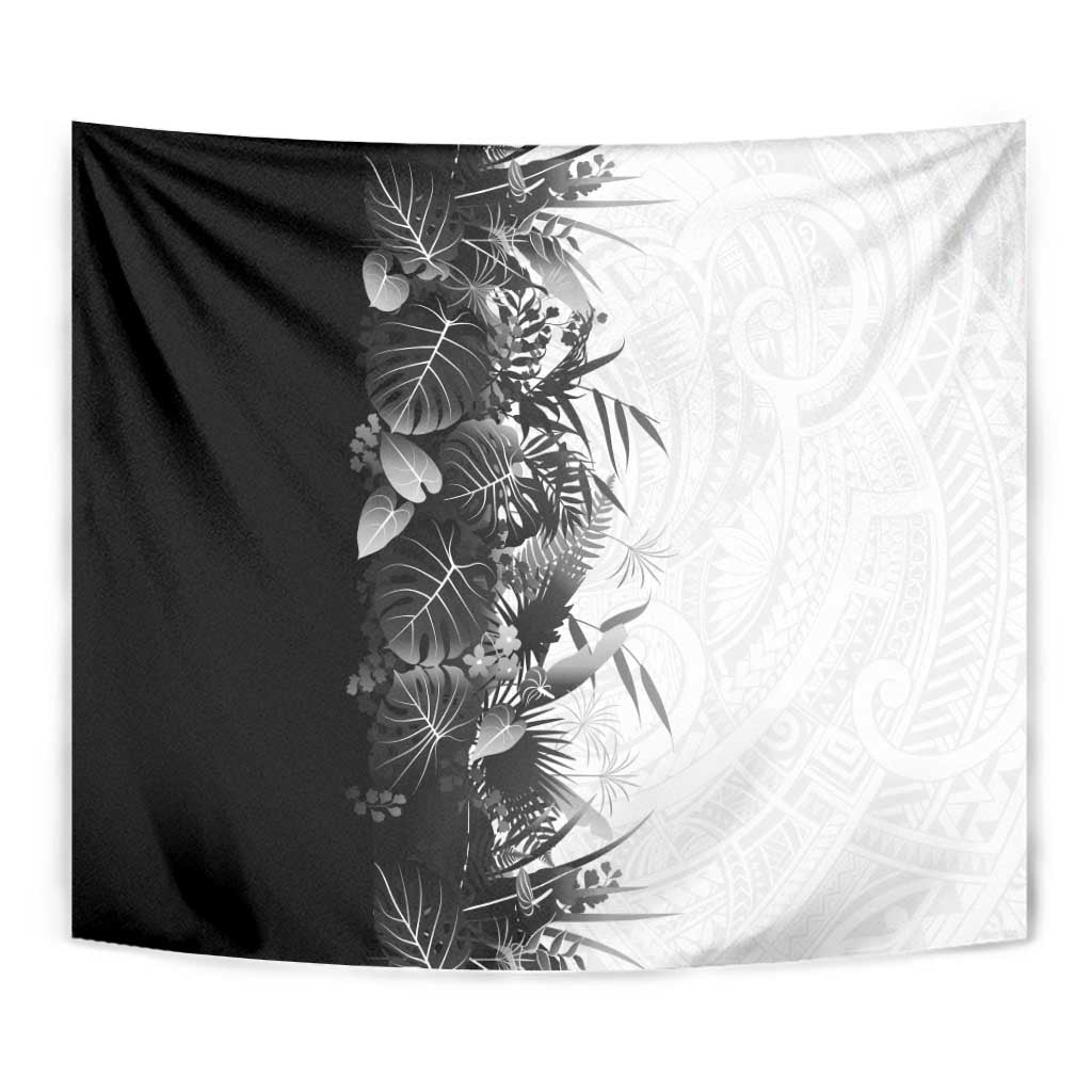 Hawaii Tropical Plant Monochrome Tapestry Vibrant Polynesian Pattern LT01 - Polynesian Pride