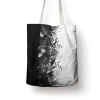 Hawaii Tropical Plant Monochrome Tote Bag Vibrant Polynesian Pattern LT01 - Polynesian Pride