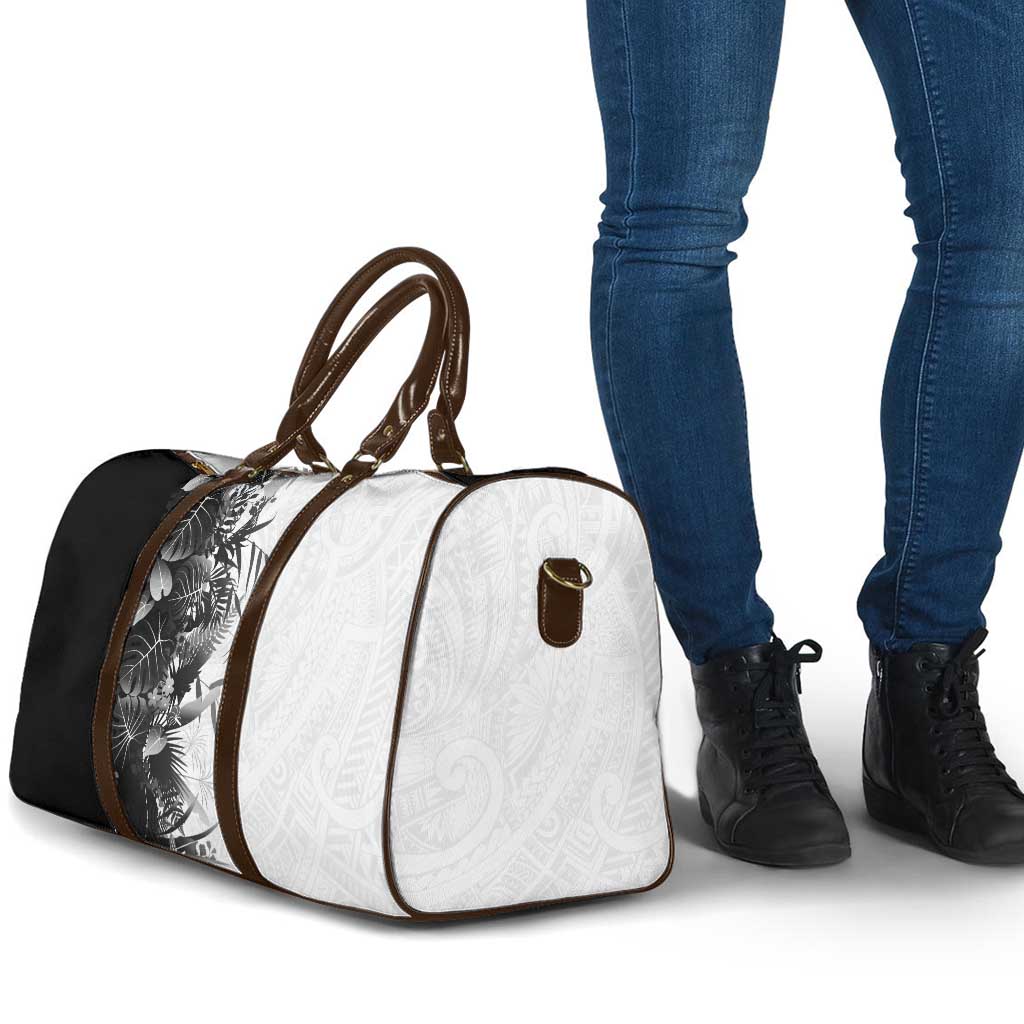Hawaii Tropical Plant Monochrome Travel Bag Vibrant Polynesian Pattern LT01 - Polynesian Pride