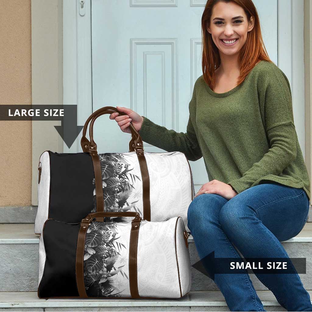 Hawaii Tropical Plant Monochrome Travel Bag Vibrant Polynesian Pattern LT01 - Polynesian Pride