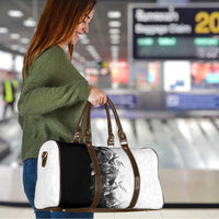 Hawaii Tropical Plant Monochrome Travel Bag Vibrant Polynesian Pattern LT01 - Polynesian Pride