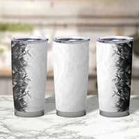 Hawaii Tropical Plant Monochrome Tumbler Cup Vibrant Polynesian Pattern LT01 - Polynesian Pride