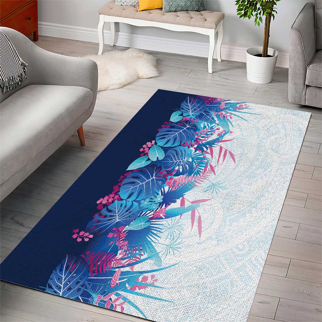 Hawaii Tropical Plant UliUli Area Rug Vibrant Polynesian Pattern LT01 - Polynesian Pride