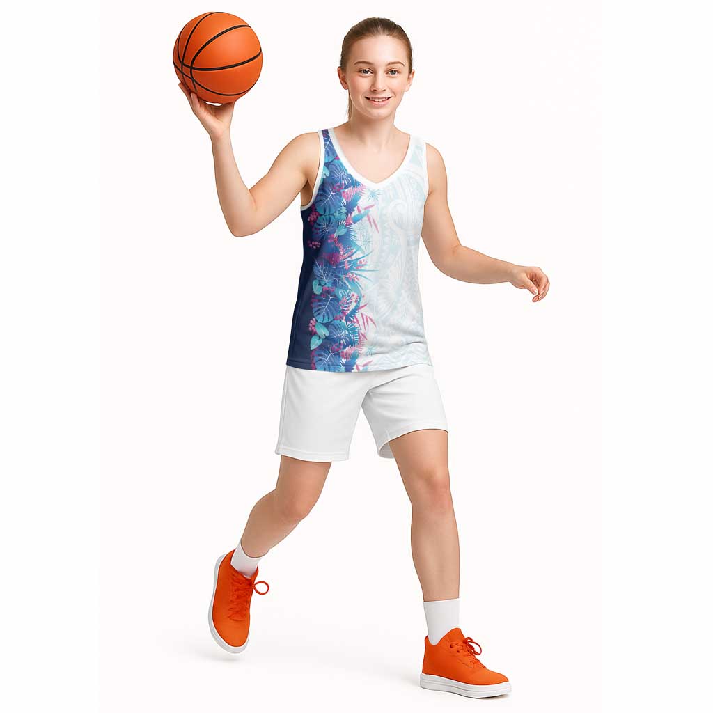 Hawaii Tropical Plant UliUli Basketball Jersey Vibrant Polynesian Pattern LT01 - Polynesian Pride