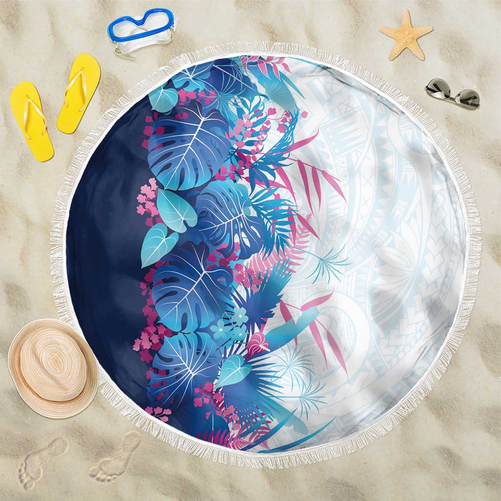 Hawaii Tropical Plant UliUli Beach Blanket Vibrant Polynesian Pattern