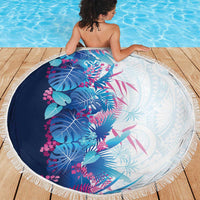 Hawaii Tropical Plant UliUli Beach Blanket Vibrant Polynesian Pattern