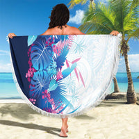 Hawaii Tropical Plant UliUli Beach Blanket Vibrant Polynesian Pattern
