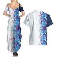Hawaii Tropical Plant UliUli Couples Matching Summer Maxi Dress and Hawaiian Shirt Vibrant Polynesian Pattern LT01 - Polynesian Pride