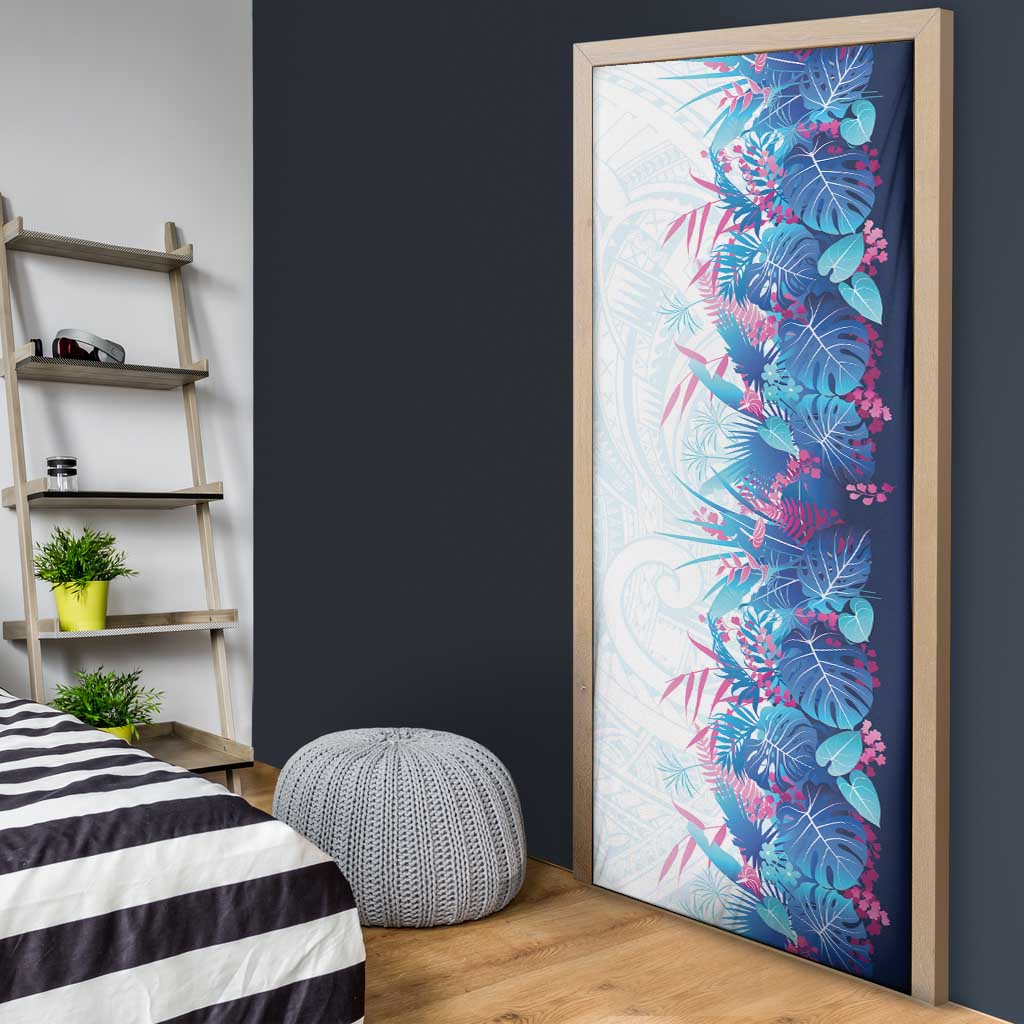 Hawaii Tropical Plant UliUli Door Cover Vibrant Polynesian Pattern LT01 - Polynesian Pride