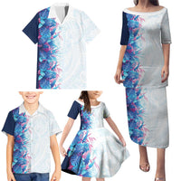 Hawaii Tropical Plant UliUli Family Matching Puletasi and Hawaiian Shirt Vibrant Polynesian Pattern LT01 - Polynesian Pride