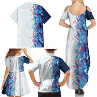 Hawaii Tropical Plant UliUli Family Matching Summer Maxi Dress and Hawaiian Shirt Vibrant Polynesian Pattern LT01 - Polynesian Pride