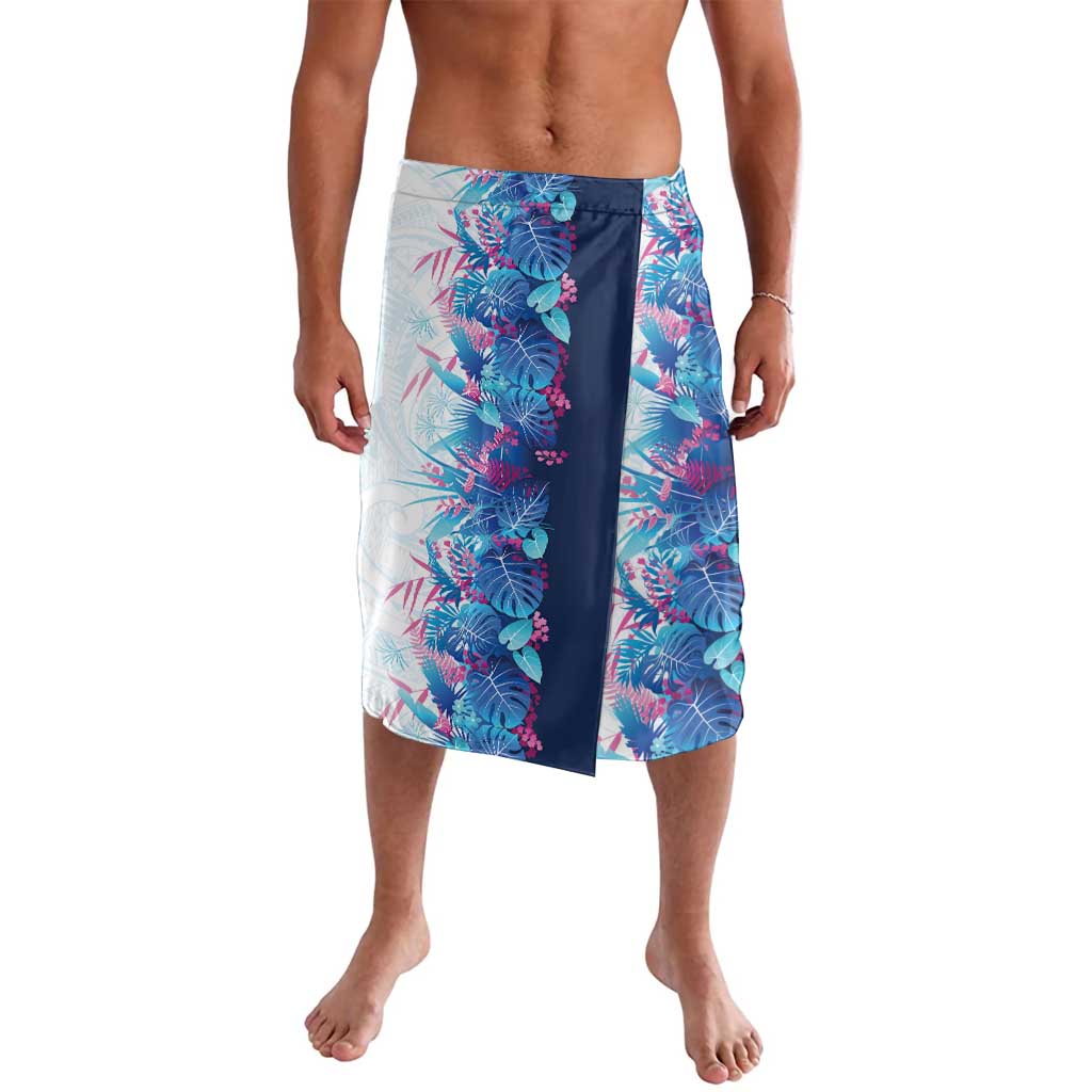 Hawaii Tropical Plant UliUli Lavalava Vibrant Polynesian Pattern LT01 Blue - Polynesian Pride