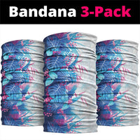 Hawaii Tropical Plant UliUli Neck Gaiter Vibrant Polynesian Pattern LT01 package One Size: 25*50cm Blue - Polynesian Pride