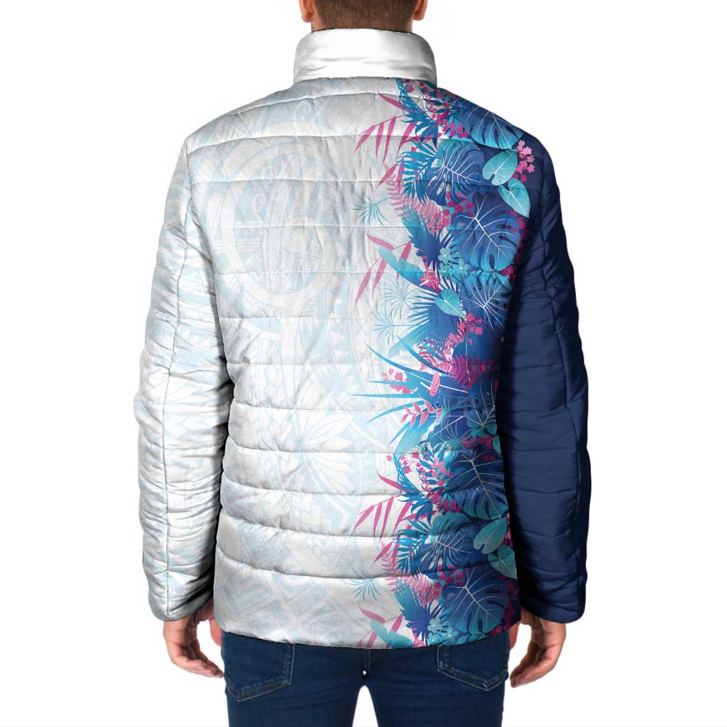 Hawaii Tropical Plant UliUli Padded Jacket Vibrant Polynesian Pattern LT01 - Polynesian Pride