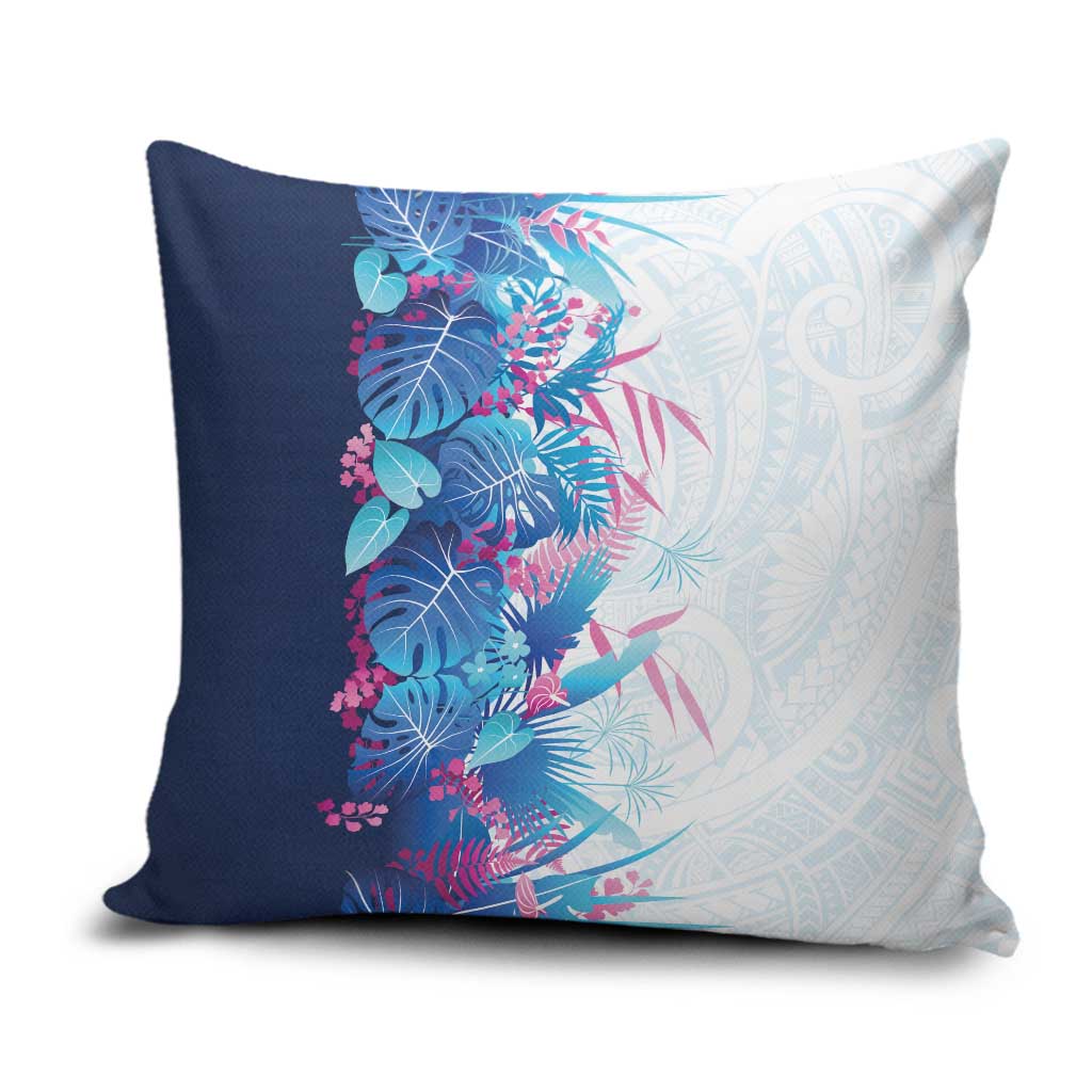 Hawaii Tropical Plant UliUli Pillow Cover Vibrant Polynesian Pattern LT01 Blue - Polynesian Pride