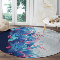Hawaii Tropical Plant UliUli Round Carpet Vibrant Polynesian Pattern LT01 - Polynesian Pride