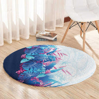 Hawaii Tropical Plant UliUli Round Carpet Vibrant Polynesian Pattern LT01 - Polynesian Pride