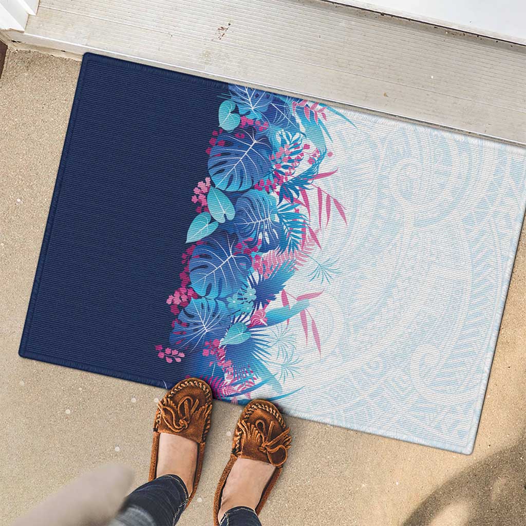 Hawaii Tropical Plant UliUli Rubber Doormat Vibrant Polynesian Pattern LT01 - Polynesian Pride