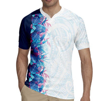Hawaii Tropical Plant UliUli Rugby Jersey Vibrant Polynesian Pattern LT01 - Polynesian Pride