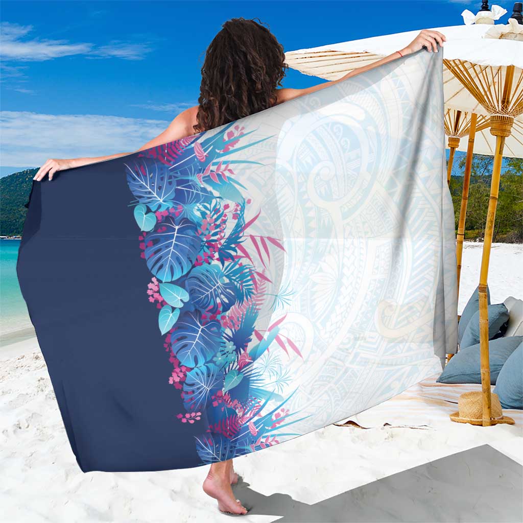 Hawaii Tropical Plant UliUli Sarong Vibrant Polynesian Pattern LT01 One Size 44 x 66 inches Blue - Polynesian Pride
