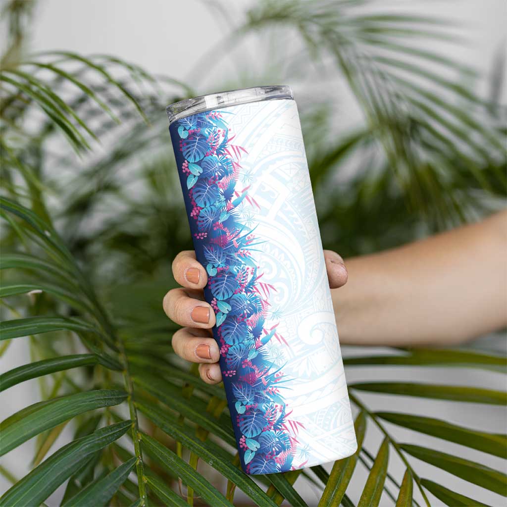 Hawaii Tropical Plant UliUli Skinny Tumbler Vibrant Polynesian Pattern LT01 - Polynesian Pride