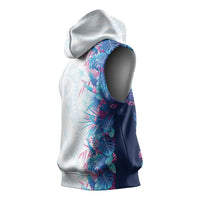 Hawaii Tropical Plant UliUli Sleeveless Hoodie Vibrant Polynesian Pattern LT01 - Polynesian Pride