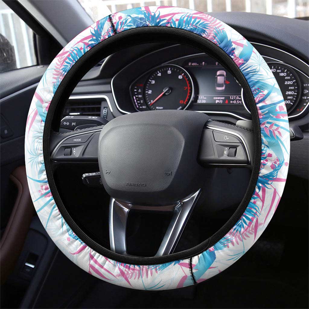 Hawaii Tropical Plant UliUli Steering Wheel Cover Vibrant Polynesian Pattern LT01 - Polynesian Pride