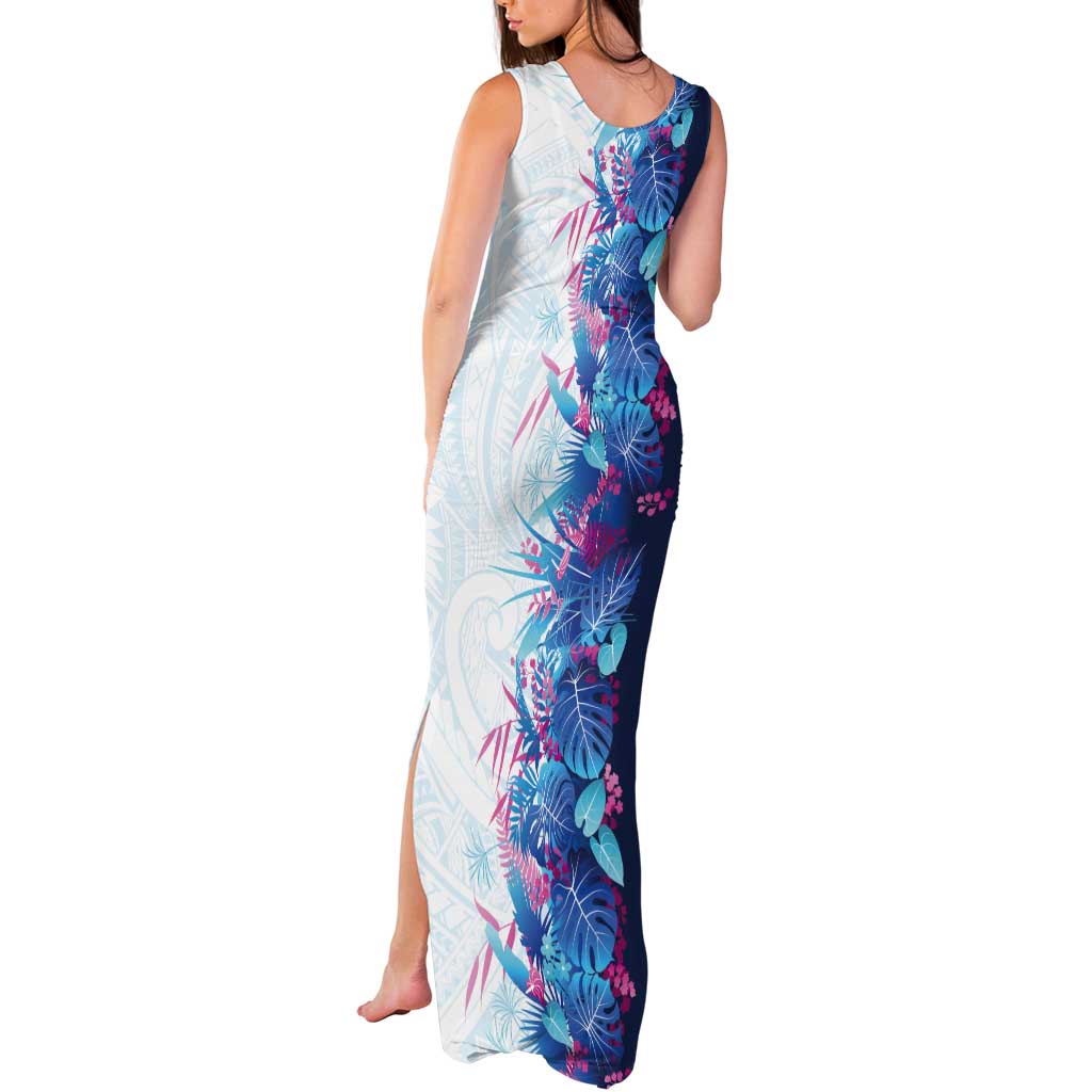 Hawaii Tropical Plant UliUli Tank Maxi Dress Vibrant Polynesian Pattern LT01 - Polynesian Pride