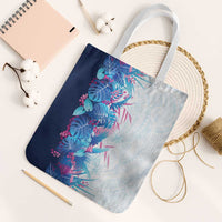 Hawaii Tropical Plant UliUli Tote Bag Vibrant Polynesian Pattern LT01 White Strap One Size Blue - Polynesian Pride
