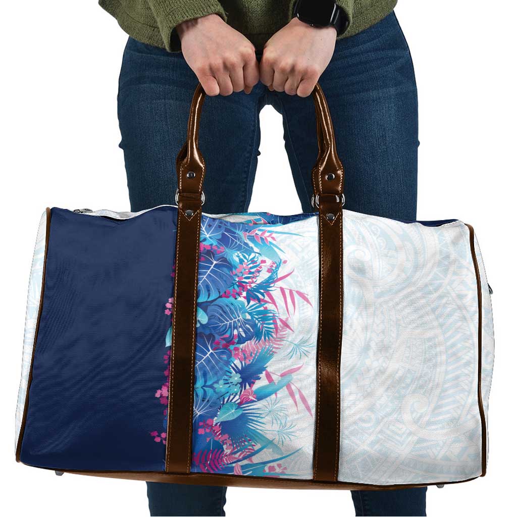 Hawaii Tropical Plant UliUli Travel Bag Vibrant Polynesian Pattern LT01 Blue - Polynesian Pride