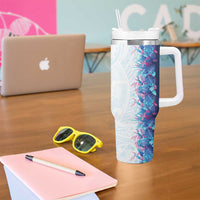 Hawaii Tropical Plant UliUli Tumbler With Handle Vibrant Polynesian Pattern LT01 - Polynesian Pride