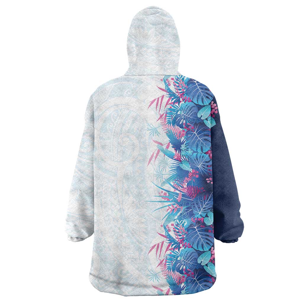 Hawaii Tropical Plant UliUli Wearable Blanket Hoodie Vibrant Polynesian Pattern LT01 - Polynesian Pride