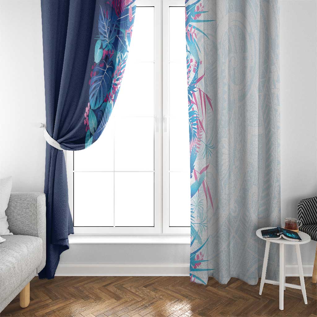 Hawaii Tropical Plant UliUli Window Curtain Vibrant Polynesian Pattern LT01 - Polynesian Pride