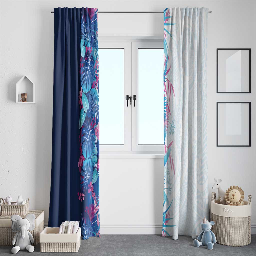 Hawaii Tropical Plant UliUli Window Curtain Vibrant Polynesian Pattern LT01 - Polynesian Pride