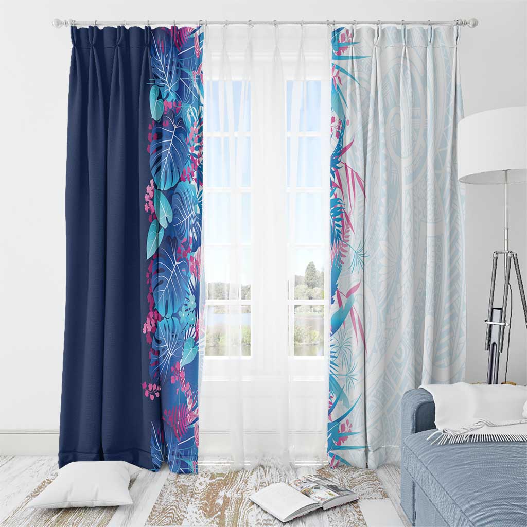 Hawaii Tropical Plant UliUli Window Curtain Vibrant Polynesian Pattern LT01 - Polynesian Pride