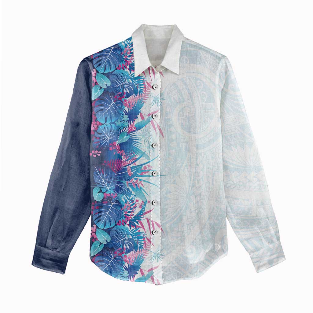 Hawaii Tropical Plant UliUli Women Casual Shirt Vibrant Polynesian Pattern LT01 - Polynesian Pride