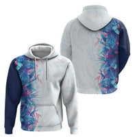 Hawaii Tropical Plant UliUli Zip Hoodie Vibrant Polynesian Pattern