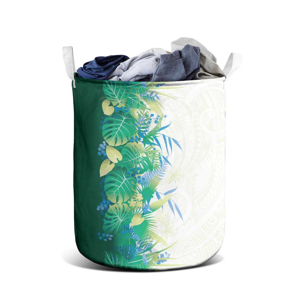 Hawaii Tropical Plant Omaomao Laundry Basket Vibrant Polynesian Pattern LT01 - Polynesian Pride