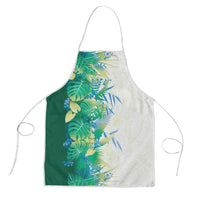 Hawaii Tropical Plant Omaomao Apron Vibrant Polynesian Pattern LT01 Green - Polynesian Pride
